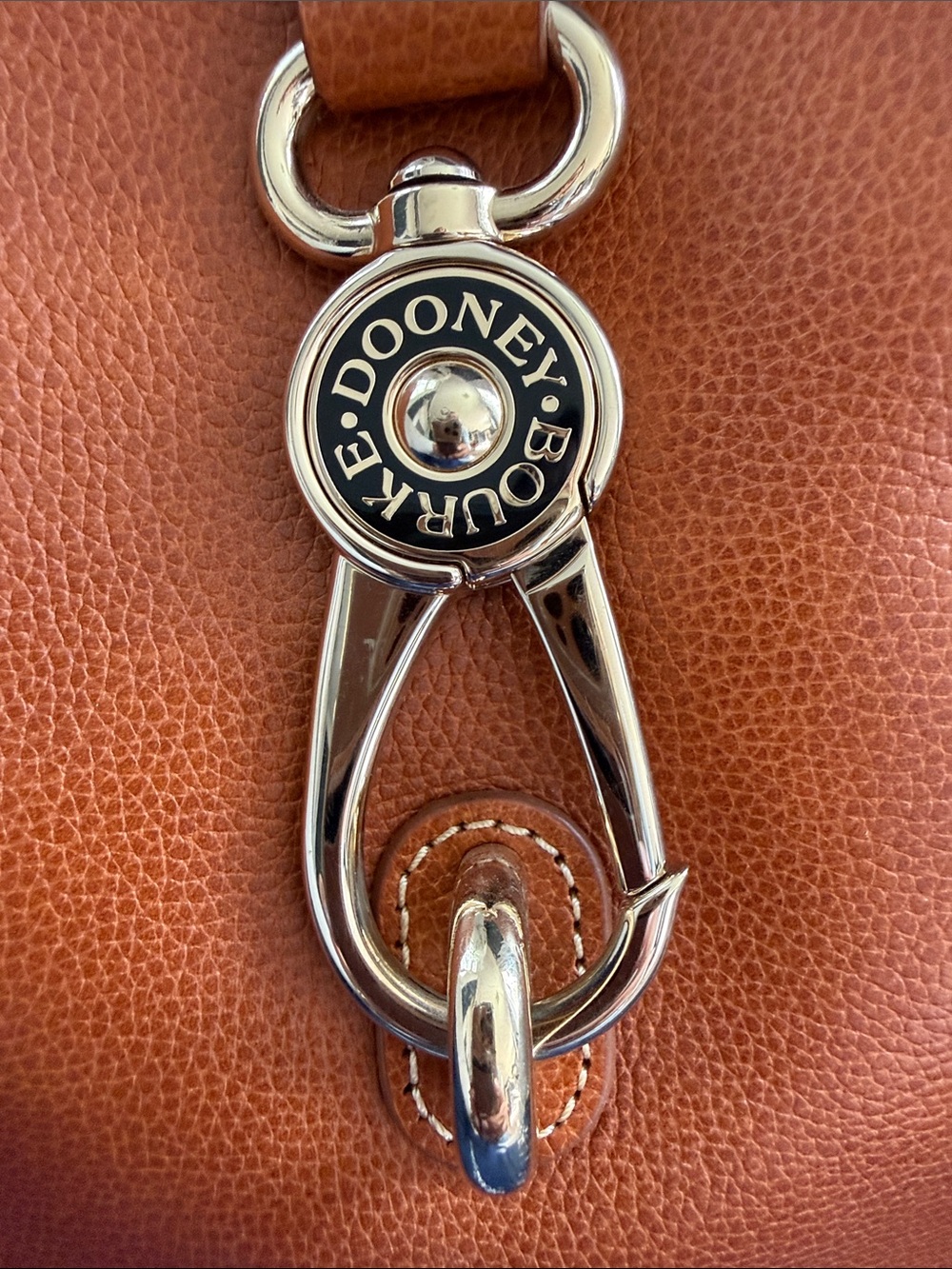 Dooney & Bourke Caramel Brown Pebbled Leather Shoulder Bucket Bag - Picture 2 of 16